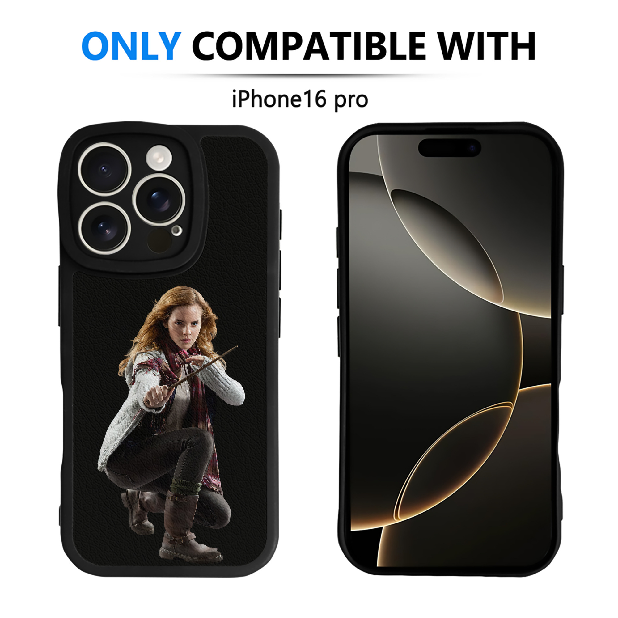 （画像用） Harry Potter ハリー・ポッターシリーズ 【iPhone 16シリーズ対応】シリコンスマホケース（レザー調） 材質：シリコン
